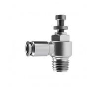 Sharplace Válvula para Control de Flujo Neumático Regulador para Limitación del Cuerpo en Acero Inoxidable 304 con Junta de Nitrilo Adecuada para Sistemas, Acero Inoxidable SL6-01 10 Unidades