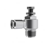 Sharplace Válvula para Control de Flujo Neumático Regulador para Limitación del Cuerpo en Acero Inoxidable 304 con Junta de Nitrilo Adecuada para Sistemas, Acero Inoxidable SL10-03 10 Unidades