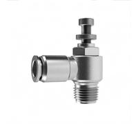 Sharplace Válvula para Control de Flujo Neumático Regulador para Limitación del Cuerpo en Acero Inoxidable 304 con Junta de Nitrilo Adecuada para Sistemas, Acero Inoxidable SL12-01 10 Unidades