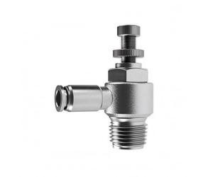 Sharplace Válvula para Control de Flujo Neumático Regulador para Limitación del Cuerpo en Acero Inoxidable 304 con Junta de Nitrilo Adecuada para Sistemas, Acero Inoxidable SL4-01 10 Unidades