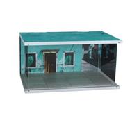 Sharplace Vitrina de Estacionamiento a Escala 1/32, Caja de Almacenamiento para Mini Autos, Diorama de Garaje para Autos Modelo Realista Y Protector para, Verde