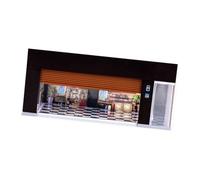 Sharplace Vitrina para Modelos de Coches a Escala 1/64, Minigaraje para Modelos de Coches con Caja de Almacenamiento LED, Adorno Decorativo como Decoración de M, MarrÓn