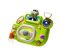 Sharplace Volante de Juguete para Cochecitos, Volante Musical, Controlador de Conducción Simulado, Juego de Roles para Las Habilidades Motoras de Los Niños, Verde