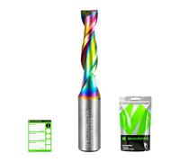 SHARPRO Fresa de ranura en espiral de 8 mm, 6 mm con diámetro de corte de 22 mm, longitud de corte, fresadora para fresadora superior, fresadora de madera, fresadora de planos, fresadora de ranuras