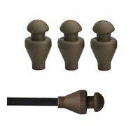 SHARROW 24 Piezas Punta de Flecha de Goma de Seguridad 6mm Broadhead para la Práctica del Juego de Caza con Arco (Verde del ejército)