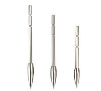 SHARROW 24pcs Tiro al Arco Insertar Punta de Flecha Consejos de Flecha Puntas Punto Inser Broadhead 80/100/120 Grains Acero Inoxidable para ID 3.2mm Flecha de Carbono (120 Grains)