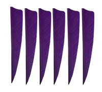 SHARROW 50pcs Tiro con Arco Plumas de Flecha Plumas para Flechas Natural Fletching 3 Pulgadas 4 Pulgadas 5 Pulgadas Pluma de Escudo (Púrpura, 3 Inch)