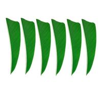SHARROW 50pcs Tiro con Arco Plumas de Flecha Plumas para Flechas Natural Fletching 3 Pulgadas 4 Pulgadas 5 Pulgadas Pluma de Escudo (Verde, 4 Inch)
