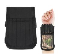 SHARROW Tiro con Arco Carcaj para Mini Flechas de Ballesta Porta Flechas Tela Oxford Carcaj para Pernos de Ballesta para 12 Flechas de Ballesta (Negro)