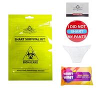 Shart - Kit de supervivencia con toallitas, pantalones de emergencia, regalo para él, ella, papá, jubilación, adulto, novio, relleno de calcetines, Navidad, cumpleaños, novedad, broma, idea divertida