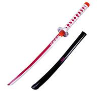 SHASHAYA Demon Slayer - Espada Katana de bambú de 75 cm, accesorio de cosplay de anime hecho a mano, juguete de hoja para niños, niñas, regalo de fiesta