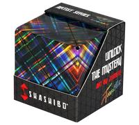 SHASHIBO Cubo Transformable - Cubo Antiestrés Patentado y Galardonado con 36 Imanes de Tierras Raras - Se Transforma en Más de 70 Formas (Artist Series - Disco Plaid)