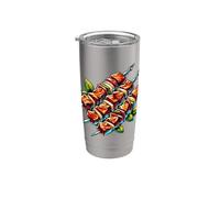Shashlik Master Grill Pinchos Rusos Grill Rusia Vaso térmico de acero inoxidable de doble pared