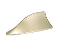 shashou Antena Shark Fin para Nissan Leaf 2017-2023 ZE1 con Amplificador Integrado, Radio Am/FM, Diseño Aerodinámico, Reemplazo de Antena Exterior,Gold