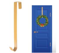SHATCHI 1 colgador de puerta de corona de Navidad, 38 cm, soporte de metal para corona de puerta delantera, gancho para Navidad, hogar, oficina, pared, boda, decoración colgante
