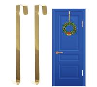 SHATCHI 2 ganchos de puerta de corona de Navidad - 30 cm de metal para puerta delantera, gancho para colgar en la puerta, para Navidad, hogar, oficina, pared, boda, decoración colgante