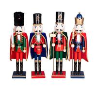 SHATCHI 60 cm de Madera de Navidad Cascanueces Soldados Rey marioneta Figuras Grandes Navidad decoración del hogar Adorno - suministrado Cualquiera