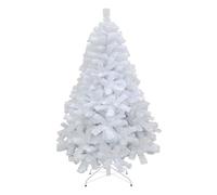 SHATCHI Árbol Artificial de Pino de Alaska Negro/Verde/Blanco de Aspecto arbustado con Soporte de Metal, decoración del hogar, PVC, 120 cm