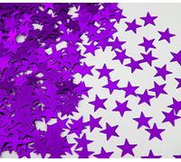 SHATCHI Confeti de estrellas metálicas gramos para decoración de cumpleaños, boda, aniversario, Navidad, fiesta festiva, color morado, 14 Grams (Gifts 4 All Occasions Ltd 5060419797163)