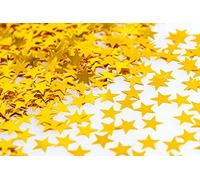 SHATCHI Confeti de mesa de estrellas metálicas gramos para cumpleaños, boda, aniversario, Navidad, decoración festiva, color dorado, 14 Grams (Gifts 4 All Occasions Ltd 5060419797293)