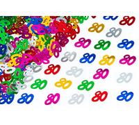 Shatchi CONFETTI-80TH-MULTI-1PK-14033 - Confeti de 80 cumpleaños (unisex, 14 g) , color/modelo surtido