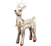 SHATCHI Figura de Reno de 36 cm, Centro de Mesa de Navidad, decoración de Ventana para el hogar, Arte y Manualidades, Fiesta de Navidad