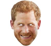 SHATCHI-Prince Harry-Máscara para la cara de la familia real de Inglaterra, color (Gifts 4 All Occasions Ltd 11768-HARRY-MASK-1pcs)
