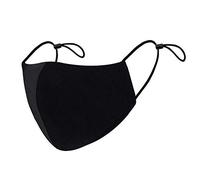 SHATCHI Paquete de 10 mascarillas faciales de algodón de 3 capas lavables y reutilizables, filtro a prueba de polvo, para hombres y mujeres, al aire libre, ciclismo, esquí, protección cálida