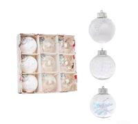 Shatterproog - Bola de Navidad para decoración del hogar y exhibiciones de temporada (A)