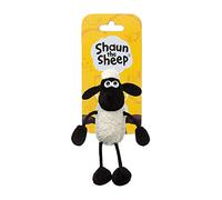 Shaun the Sheep Plush 61176 Backpack Clip, Black and White, Great Gift Idea,9 x 7 x 14 centimetres