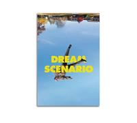 SHAUREWNYY Dream Scenario - 4 pósteres estéticos para decoración de pared, lienzo vintage, pintura decorativa para sala de estar, dormitorio, 30 x 45 cm, estilo sin marco