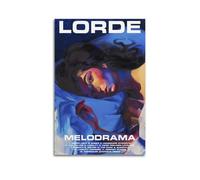 SHAUREWNYY Lorde Posters - Póster de álbum de melodrama, estético, decoración de pared, lienzo vintage, pintura decorativa para sala de estar, dormitorio, 50 x 75 cm, estilo sin marco
