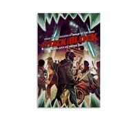 SHAUREWNYY Póster estético de Attack The Block para decoración de pared, lienzo vintage, pintura decorativa para sala de estar, dormitorio, 30 x 45 cm, estilo sin marco
