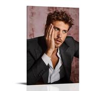 SHAUREWNYY Póster estético de Austin Butler para decoración de pared, lienzo vintage, pintura decorativa para sala de estar, dormitorio, 40 x 60 cm, estilo marco