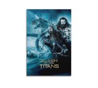SHAUREWNYY Póster estético de Choque de Titanes para decoración de pared, lienzo vintage, pintura decorativa para sala de estar, dormitorio, 50 x 75 cm, estilo sin marco