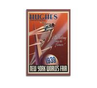 SHAUREWNYY Póster estético de la Feria Mundial de Nueva York de 1939 para decoración de pared, lienzo vintage, pintura decorativa para sala de estar, dormitorio, 50 x 75 cm, estilo sin marco