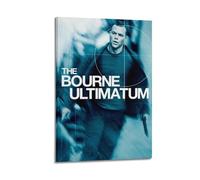 SHAUREWNYY Póster estético de The Bourne Ultimatum para decoración de pared, lienzo vintage, pintura decorativa para sala de estar, dormitorio, 50 x 75 cm, estilo marco