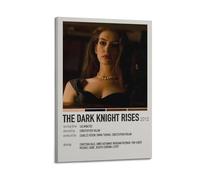 SHAUREWNYY Póster estético de The Dark Knight Rises para decoración de pared, lienzo vintage, pintura decorativa para sala de estar, dormitorio, 20 x 30 cm, estilo marco