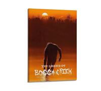 SHAUREWNYY Póster estético de The Legend of Boggy Creek para decoración de pared, lienzo vintage, pintura decorativa para sala de estar, dormitorio, 50 x 75 cm, estilo marco