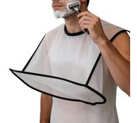 Shaving Apron - Waterproof Beard Trimming Bib With Hair Catcher | Portable Grooming Cape For Men Fathers Husbands Boyfriends | Lightweight Polyester Barber Tool For Home Apartment Travel Salon Studio