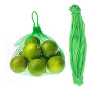 ShawFly Bolsas de malla reutilizables, 100 bolsas de malla para la compra con hebilla de malla para guardar huevos, frutas, frutos secos, alimentos y alimentos, bolsas de protección para plantas