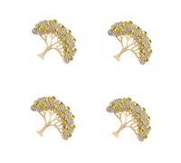 Shawl Clip Decorative Hat Rhinestone Christmas Good Luck Money Pendant Tree of Life Clothing Brooch Pin Gold Zinc Alloy