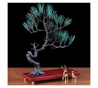 SHAWLA Adornos De Jardín Escultura Artesanía Estatuas Decoración Colorido Cobre Pino Árbol Ornamento Oficina Estatua Salón Decoración Artesanía