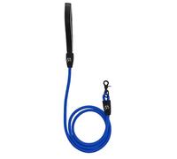 ShawnCo Basecamp - Correa de cuerda para perro, correa duradera para mascotas con acolchado de neopreno suave, mango reflectante para perros pequeños, medianos y grandes (azul eléctrico, 6 pies)