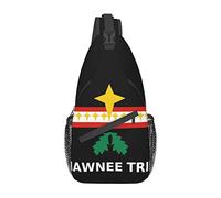Shawnee Tribe Bandera Nacional Sling Bag Unisex Crossbody Sling Mochila Hombro Pecho Bolsa para Mujeres Hombres Viaje Senderismo Mochila