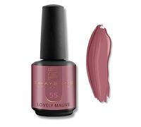 SHAYENNE Esmalte de uñas de gel UV, color morado, 15 ml, 55 Lovely Mauve, de alta cobertura, brillante, fabricado en Alemania, de larga duración, resistente a los arañazos y a las roturas, para