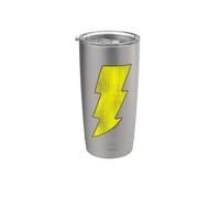 Shazam! Logo Distressed Vaso térmico de acero inoxidable de doble pared