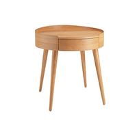 ShAzanz Mesas Armario lateral de sofá de madera maciza de cerezo, mesa auxiliar con almacenamiento cajón, escritorio telefónico, mini biblioteca con patas de madera maciza