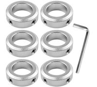 SHBAOCH Anillo de bloqueo de 18 mm, 6 unidades, anillo de bloqueo de ondas, anillos de tope de profundidad con llave Allen, anillo de ajuste preciso para montaje, aleación de aluminio industrial