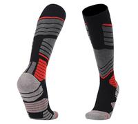 SHBHWS 1 par de medias compresión adecuadas for ciclismo, correr, esquiar, hacer snowboard y escalar para Deportes Correr Volar(Red,L(EU43-46))